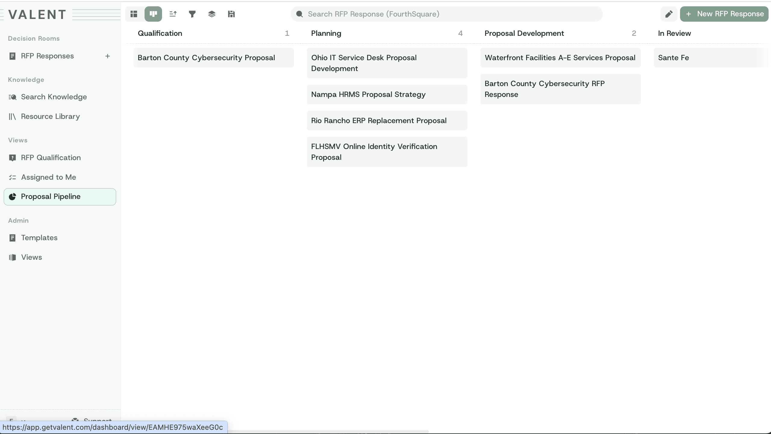 Gain visibility across every proposal and project.