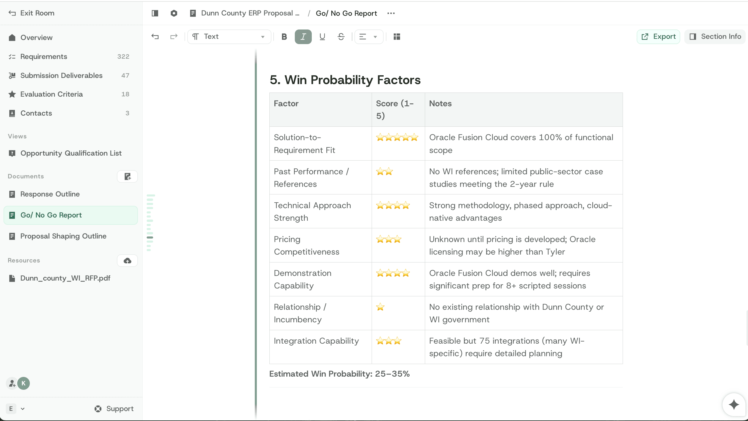 Turn your collective intelligence into winning capture strategy.
