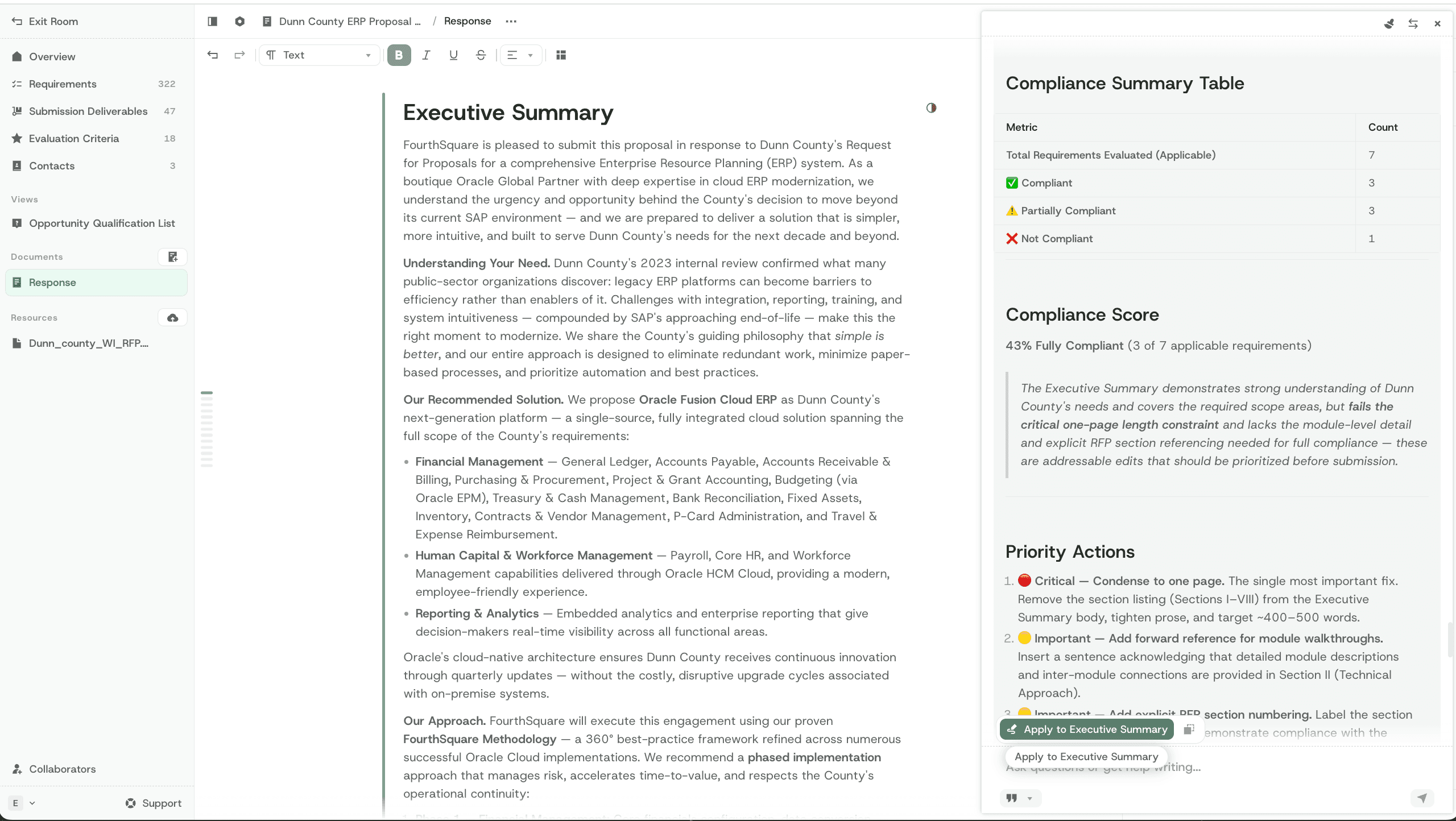 Maintain compliance while you draft.